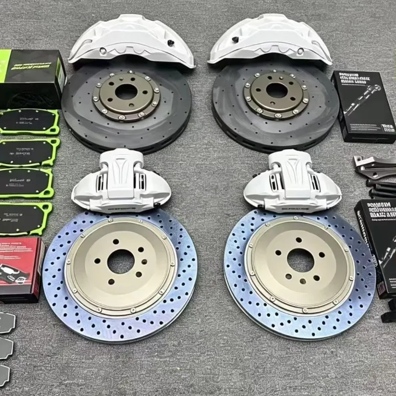 China Factory New 10-Pot Big Brake Calipers Kit 10N Carbon Ceramic Brake Disc for  RS6 RS4 A6 C7 B5 for F36 E92 M3 M5 X6