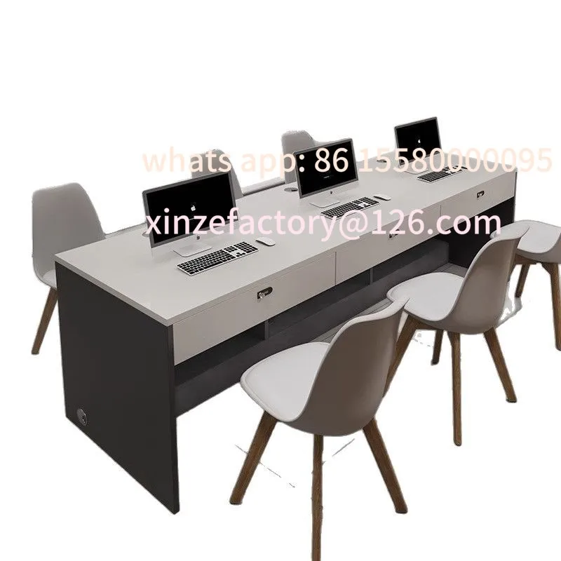 

Customizable staff desk station combination