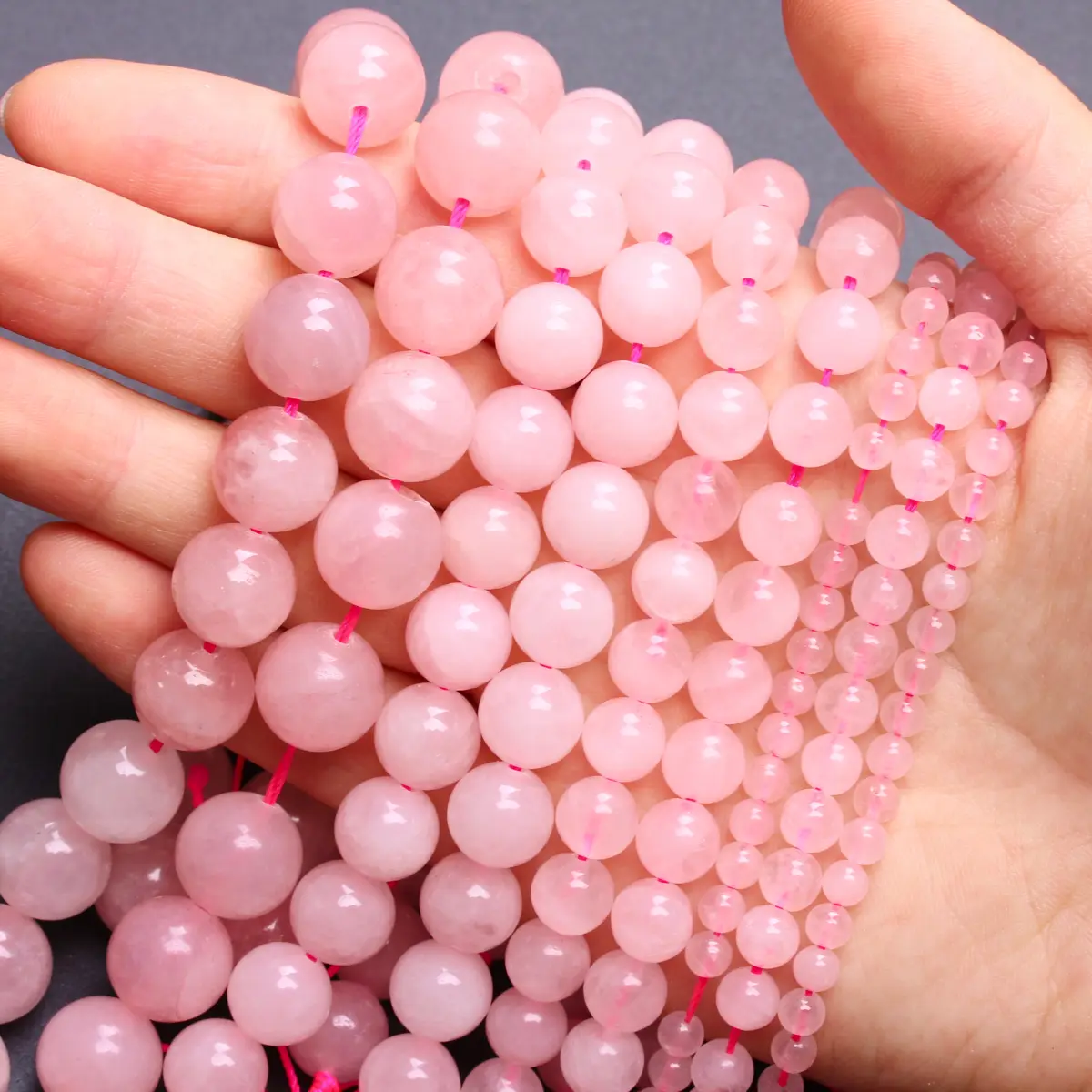 

38cm/string 4/6/8/10/12mm Pink Crystal/Lapis lazuli Natural Stone Round Beads DIY for Necklace Keychain Bracelet Jewelry Making