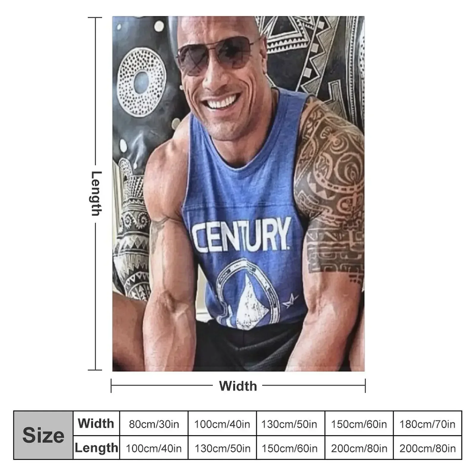 dwayne johnson Throw Blanket Softest Polar Decoratives Stuffeds Single Sleeping Bag Blankets