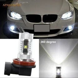 2 x   H11  H8 Canbus NO ERROR XBD  Chips   Projector LED Fog Lamp   Daytime Running Light  Bulb For  BMW 3 E90 E92