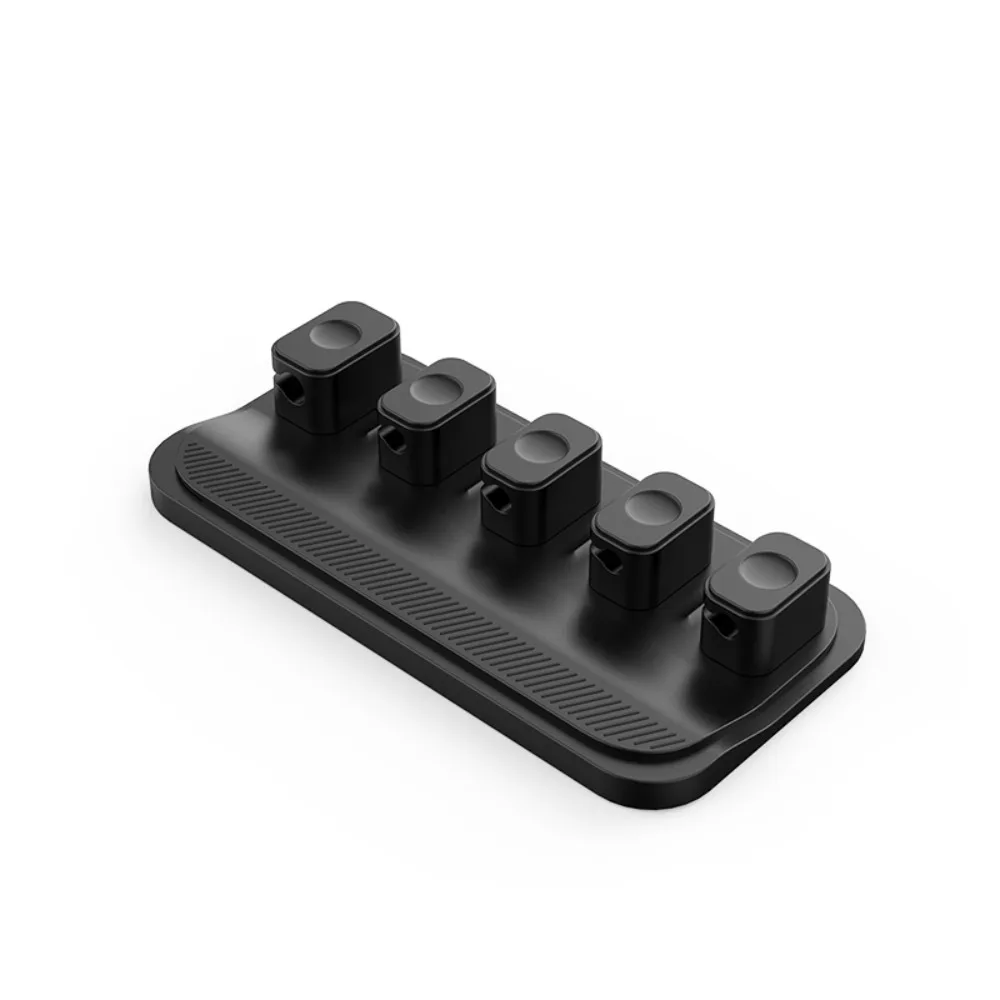 

Новый силиконовый магнитный кабель для прокладки, 5 зажимов, самоклеящаяся фиксированная намотка шнура, многоцелевой держатель линии зарядки