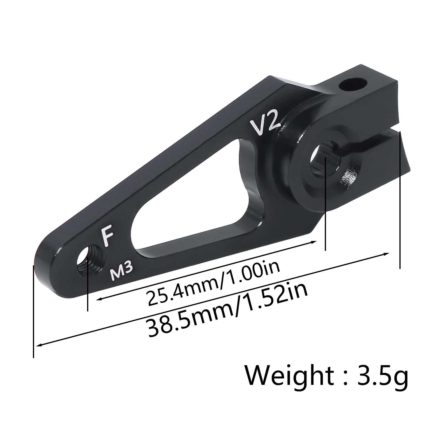 7075 الألومنيوم 25T 1.0 "القرن المؤازر 25.4 مللي متر M3 سبلاين ذراع مؤازر ل Futaba جديد Hitec سيرفو 1/10 RC سيارة SCX10 Trx4 RC أجزاء الطائرة