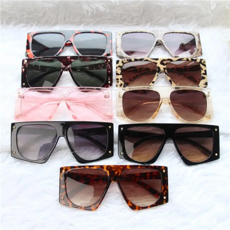 Kenbo Punk Leopard Sunglasses Women Sexy Oversized Sun GlassesUV400 Men Gradient Shades Steampunk Goggles Eyewear Oculos Escuros