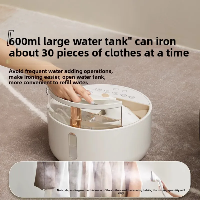 Hanging Iron 2024 New Household Small Round Box Handheld Ironing Machine Steam Iron