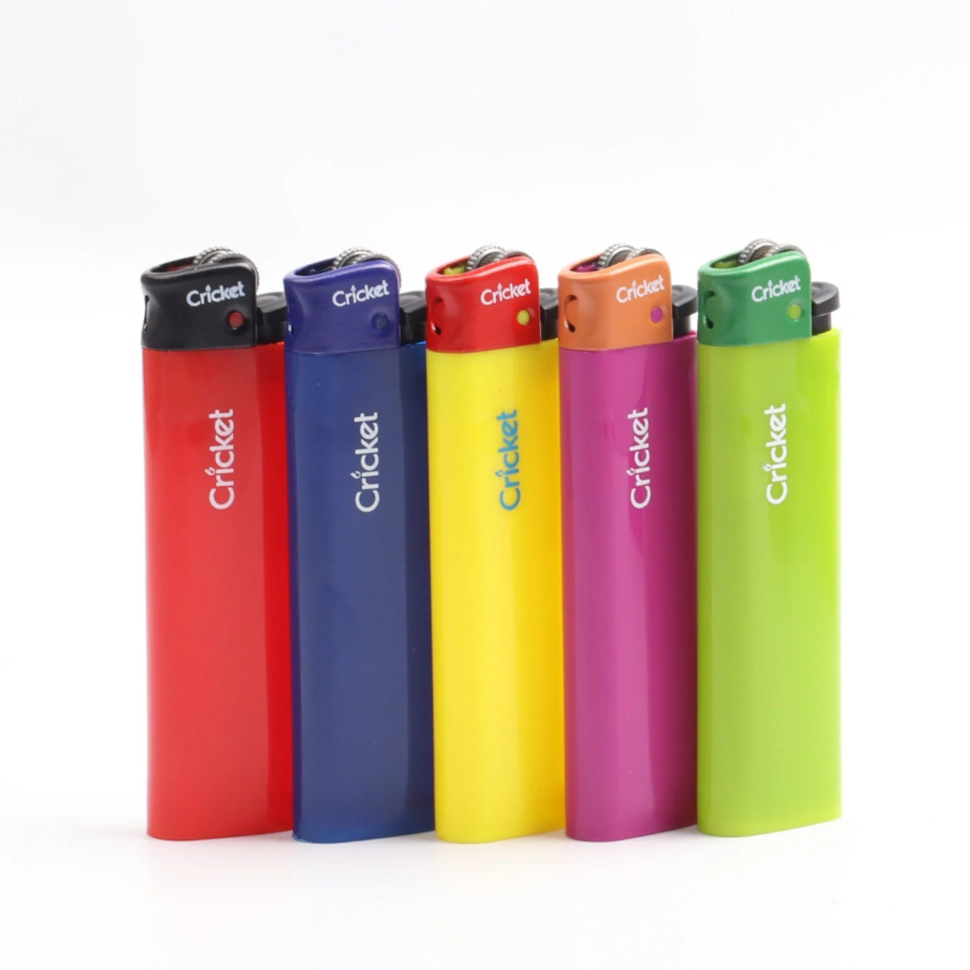 5 Piece Cricket Grinding Wheel Lighter Candy Color Gradient Safety Flint Wheel Lighter Explosion-Proof Gas Lighter for Daily