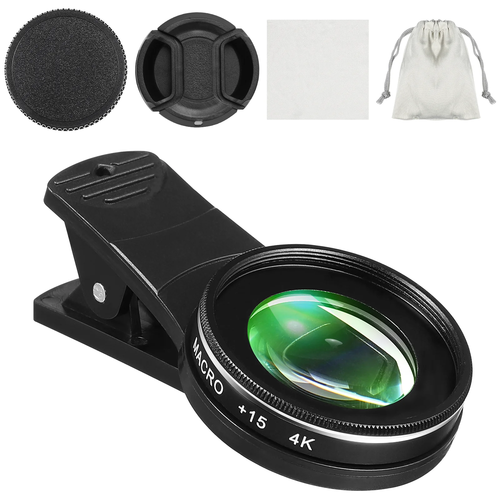 

Single Cell Phone Smartphones Microscope Lens with Clamp High-definition Macro Filters