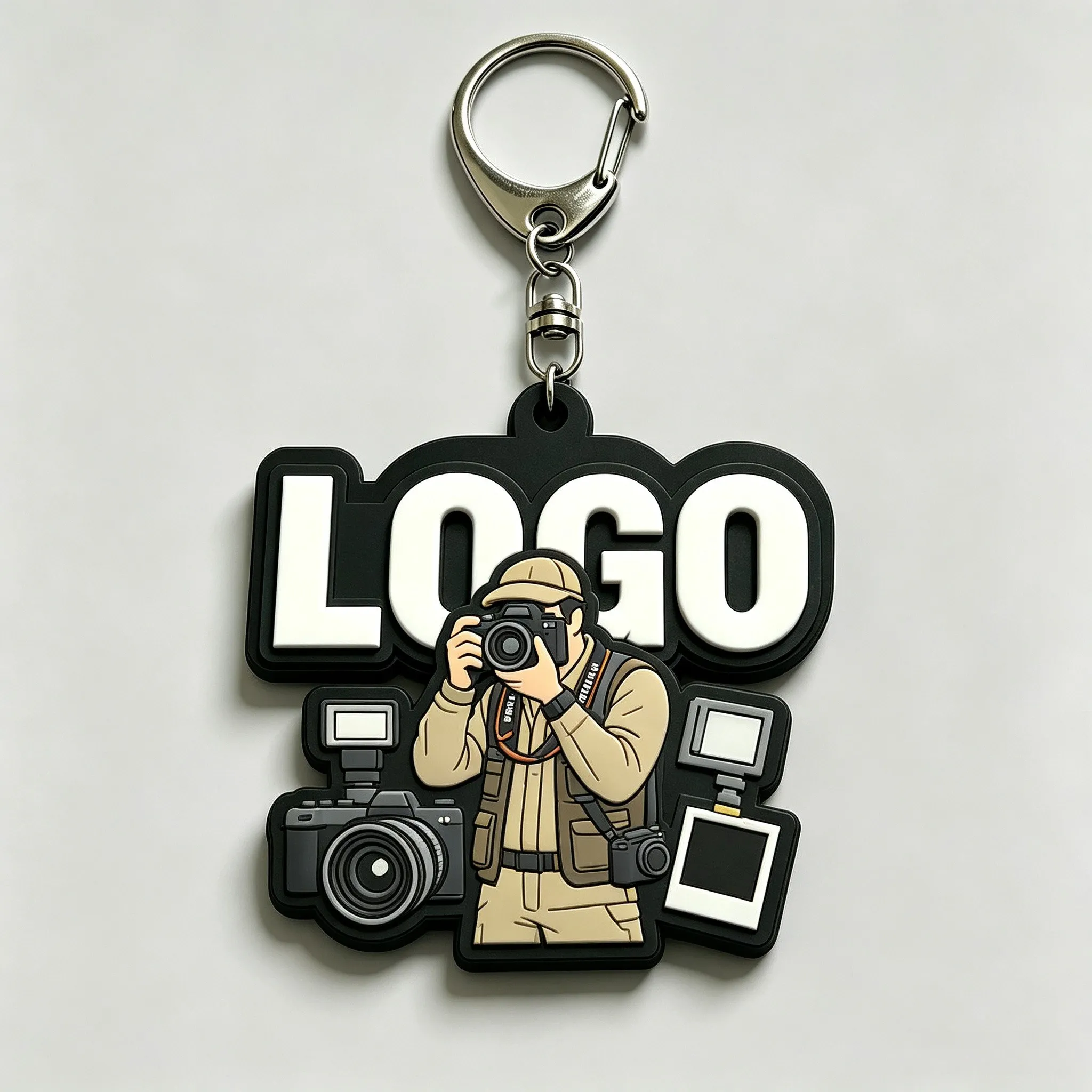 Personalized Promotional Design Rubber Key Chain Silicone Keyring Custom Logo 2D 3D Soft Pvc Keychain With Logo for Family