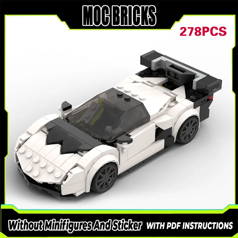 

Speed Racing Car Model MOC Building Bricks SCV12 Top Tier Sports Car Modular Technology Gifts Holiday Assemble Children Toy Suit