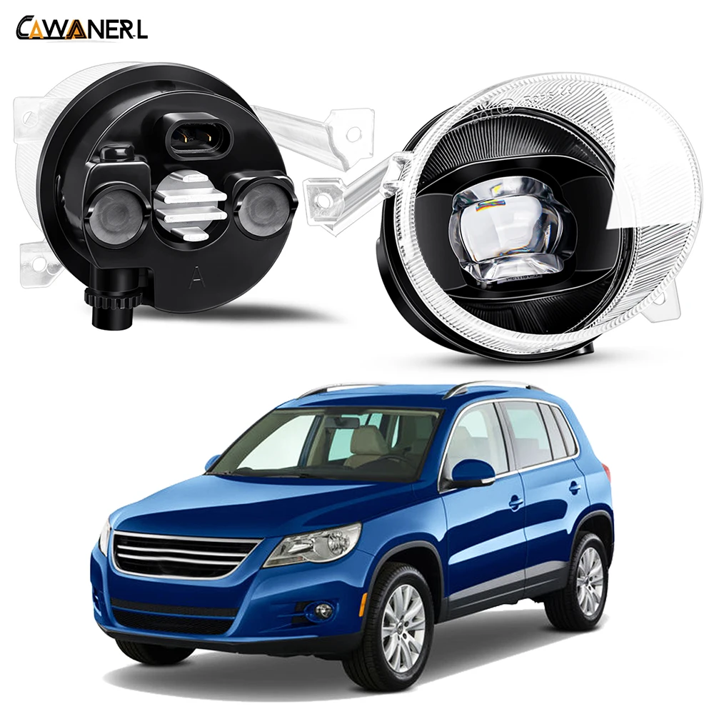 

2 X LED Canbus Fog Light Assembly 30W 9006 Car Front Fog Driving Lamp For Volkswagen VW Tiguan (5N_) 2007 2008 2009 2010 2011