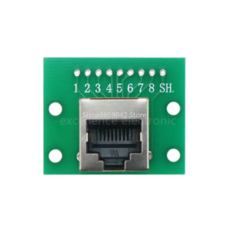1pc RJ45 Adapter Board To XH2.54 Modular Ethernet Connector Network Interface + Breakout Board + Pin Header Connector