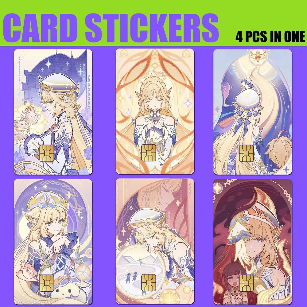 

Genshin-6.6 N-Nicole Reeyn Aesthetic Card Stickers for Bank Access Protective Waterproof Film Cover Sticker Gift