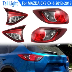 taillight half assembly For MAZDA CX5 CX-5 2013-2015 Rear Bumper Tail Lamp Brake Stop Taillight Taillamp Shell Without Bulb