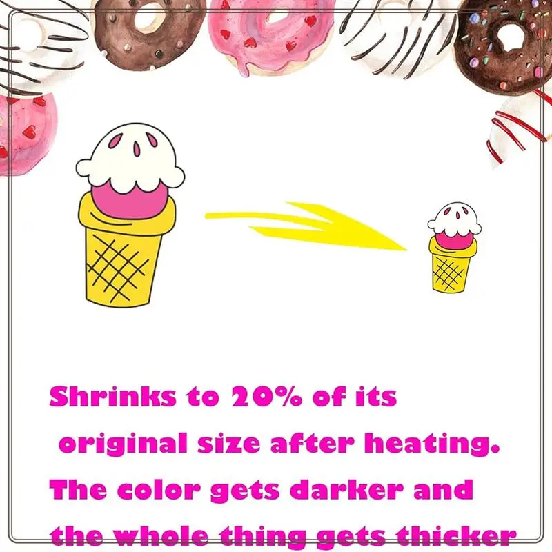 موثوقة - 12 قطعة من أوراق الانكماش، أوراق بلاستيكية قابلة للانكماش بالرمل، أوراق أفلام قابلة للانكماش للأطفال، الحرف اليدوية الإبداعية، الفنون المدرسية، 12