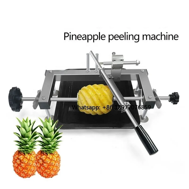2026 Stainless Steel Pineapple Peeler Semi-Automatic For Kitchen Pineapple Peeler Eye Remover Hand Crank Commercial Fruit Knife