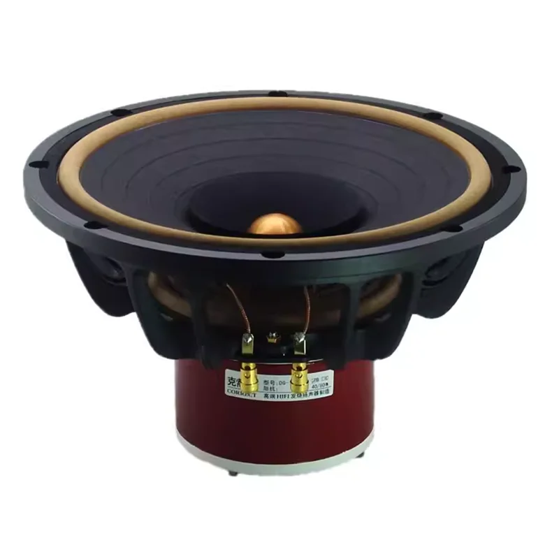 HF-048 10 inch HIFI Full Frequency Speaker Ieather Edge Aluminum Basin Frame Alnico Magnet 80W/8ohm (1PCS)