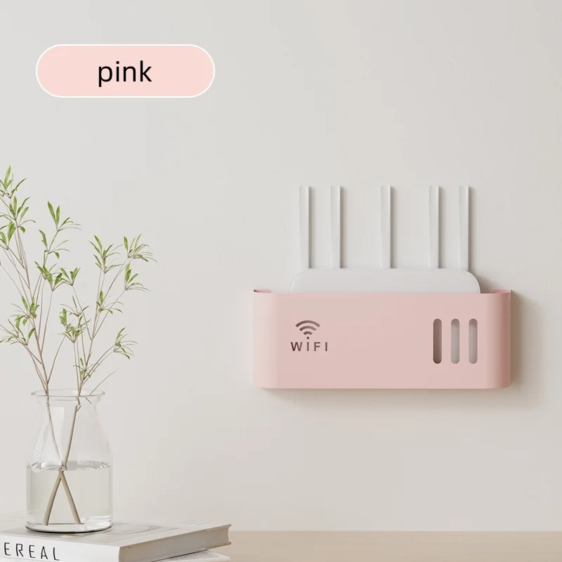 صندوق تخزين جهاز التوجيه المنزلي المعلق على الحائط، WIFI لاسلكي، رف تخزين مثبت على الحائط للتلفزيون، لغرفة المعيشة وغرفة النوم