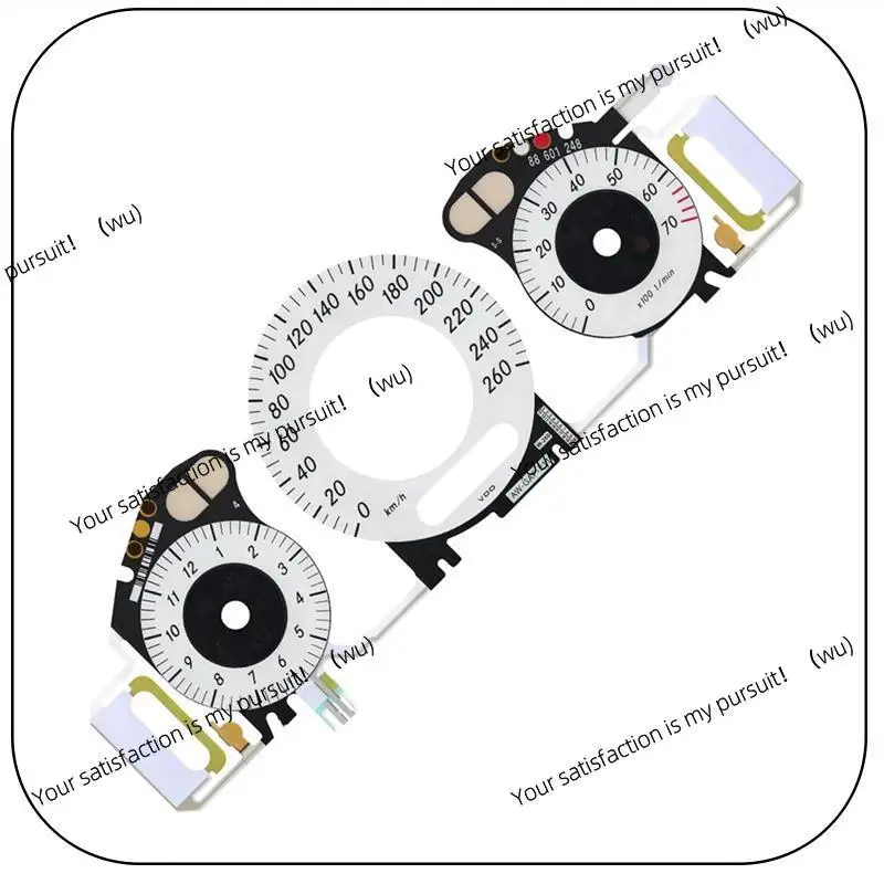 260KM/H White Gauge Face With EL Cold Light Instrument Panel For Mercedes Benz W209, W211, C219