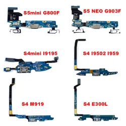 Charging Port For Samsung Galaxy S4/S5 edge Plus I9195 i959 M919  E300L G903F G800F USB Dock Charger Flex Cable Microphone Board