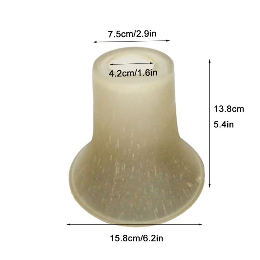 Imagem -02 - Abertura D4.2cm Cone de Lâmpada de Vidro Sombra Branca Cobertura de Vidro Fosco Substituições para Lâmpada E27 Parafuso Luminárias Pendentes