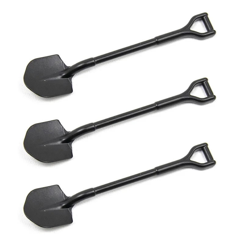 3 個 55X12.5Mm シミュレーション金属シャベル装飾 TRX4M 軸 SCX24 AX24 FCX24 1/18 1/24