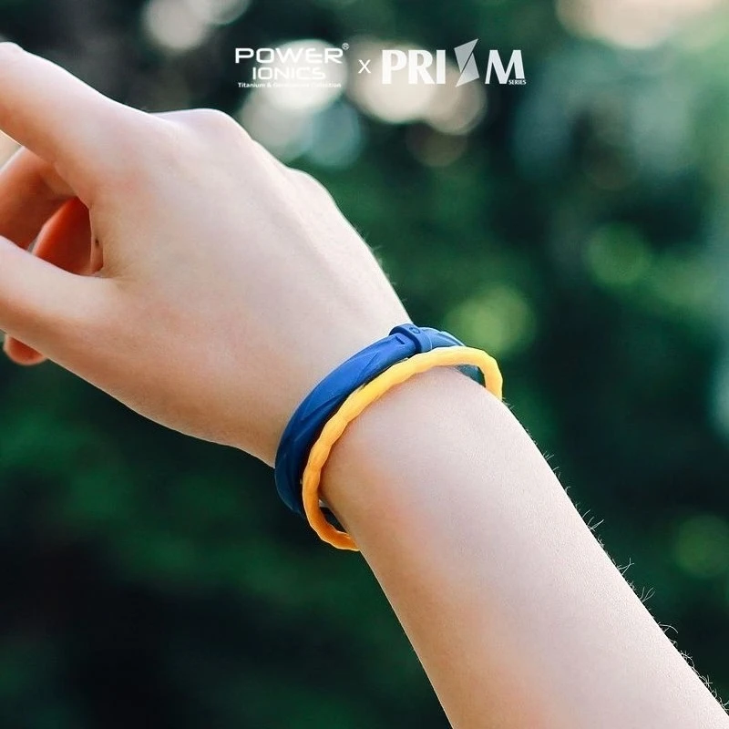 Genuine POWER IONICS Gemini Mineral Sports Bracelet, Outdoor Running Fashion Set Silicone Bracelet