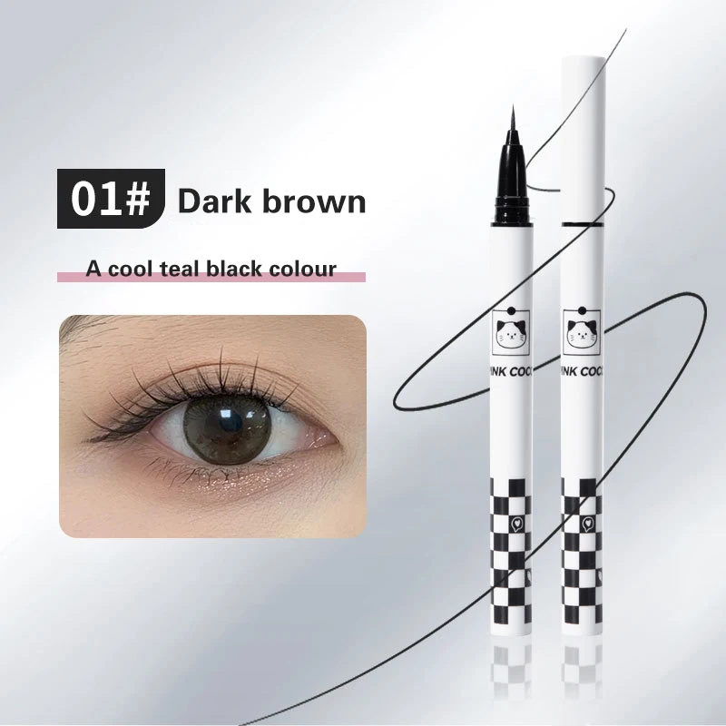 Super wasserdichter flüssiger Eyeliner langlebiger wasserdichter schnell trocknender Eyeliner Bleistift liegender Seidenraupen stift Make-up Schönheits kosmetik