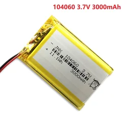 104060 3.7V 3000mAh Lithium Polymer Rechargeable Batteries Can Be Used In Smart Toys Ordering Machines Beauty Devices Power Bank