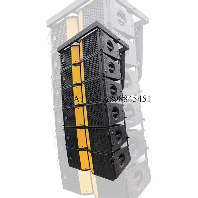 WMWMNU Pro Audio V208 Active/Passive Double 8-Inch Neodymium Church Line Array Speakers 500W Two-Way PA Sound System