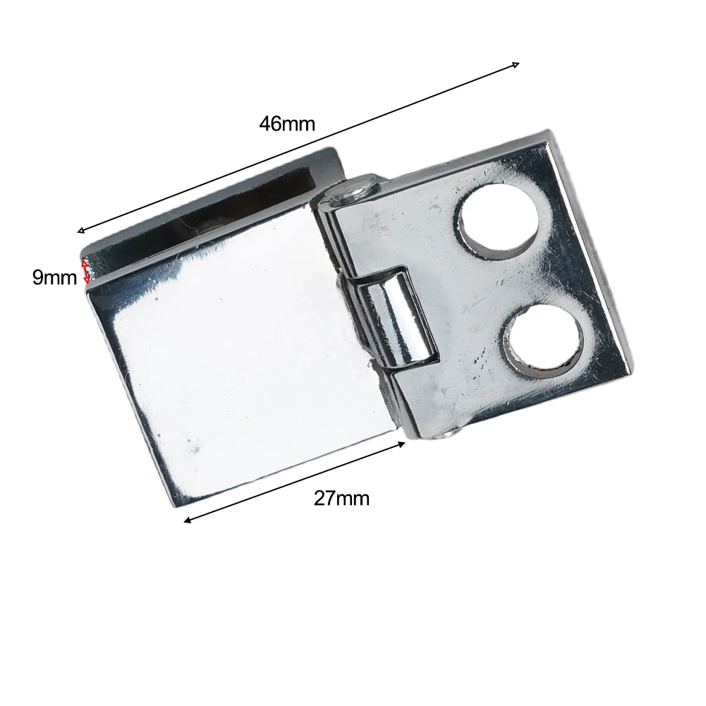 Furniture Hinges Hardware Parts Single Double Sides Clamp Zinc Alloy 0/90/180 Degree For Display Cabinet Hinges