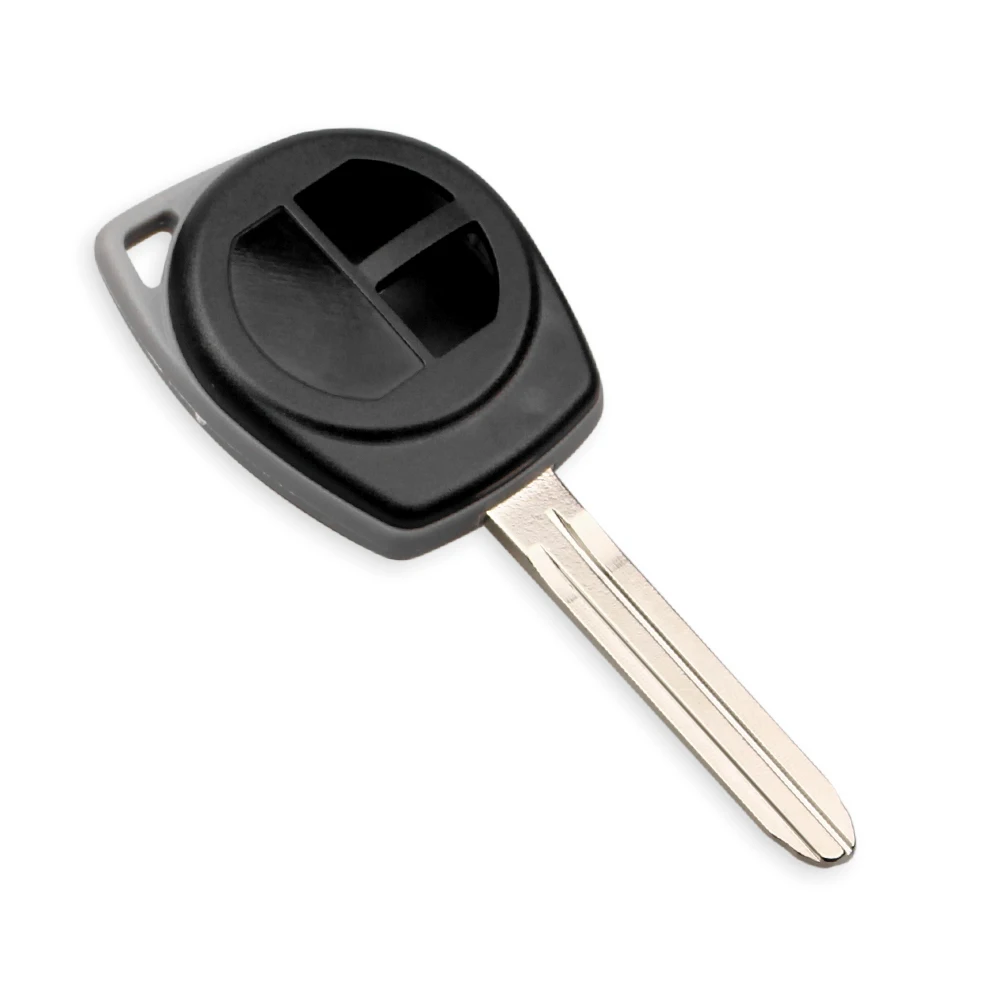 KEYYOU-carcasa de llave remota de coche, 2 botones, apto para Suzuki Swift SX4 ALTO Vitara Ignis JIMNY Splash Vauxhall Agila Fob, funda de llave automática