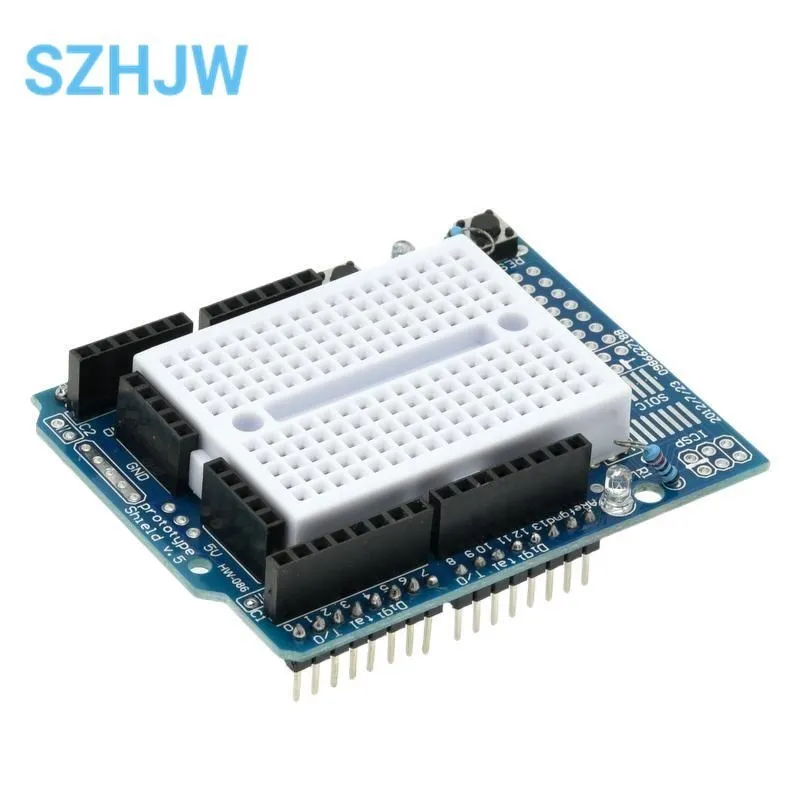 Smart Electronics UNO Proto Shield Prototype Expansion Board With SYB-170 Mini Breadboard Based For Arduino UNO ProtoShield DIY