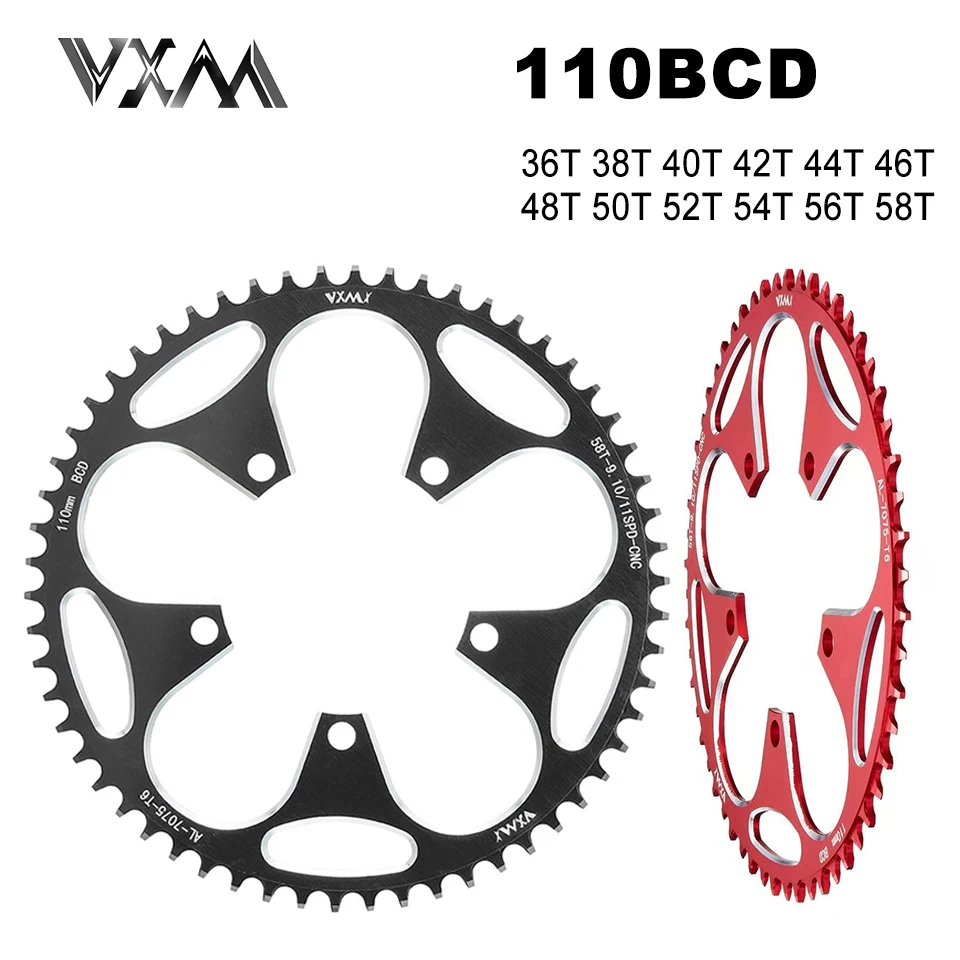 

Звезда велосипедная VXM 110BCD 36T-52T для Shimano SRAM 5 Bolt