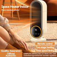 1200W Ceramic Heater - PTC Fast Heating Desktop Warmer with Thermostat, Quiet Portable Electric Heater for Home & Office