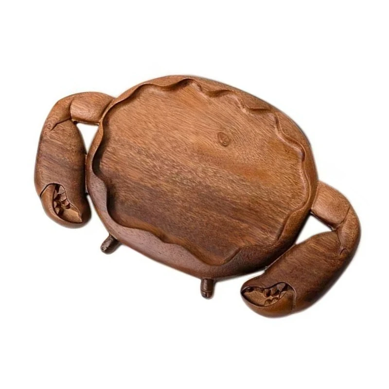Coastal Theme Wooden Appetizer Plate, Charcuterie Board Tray, Serving Platters for Fruit, Shared and Casual Host Table