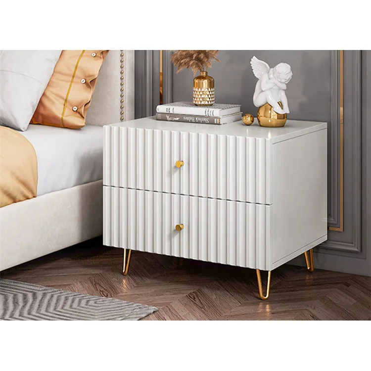 

Bedside table Bedroom solid wood legs Nordic bedside table side table