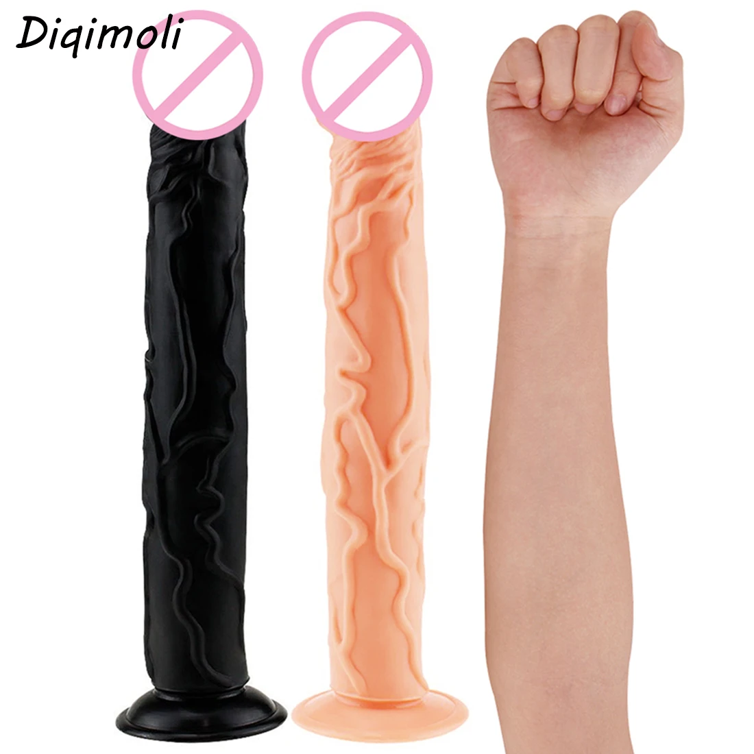 Overlength Realistic Dildos Anal Plug with Suction Cup Big Penis Butt Plug Long Dick Sex Toys for Women Phallus Anal Dilator