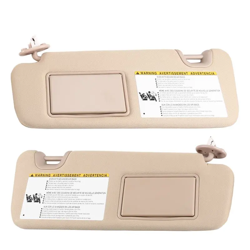 

AB16-74320-0E074-A0 74310-0E074-A0 Car Beige Sun Visor With Mirror For Toyota Highlander 2014 2015 2016 2017 2018 2019
