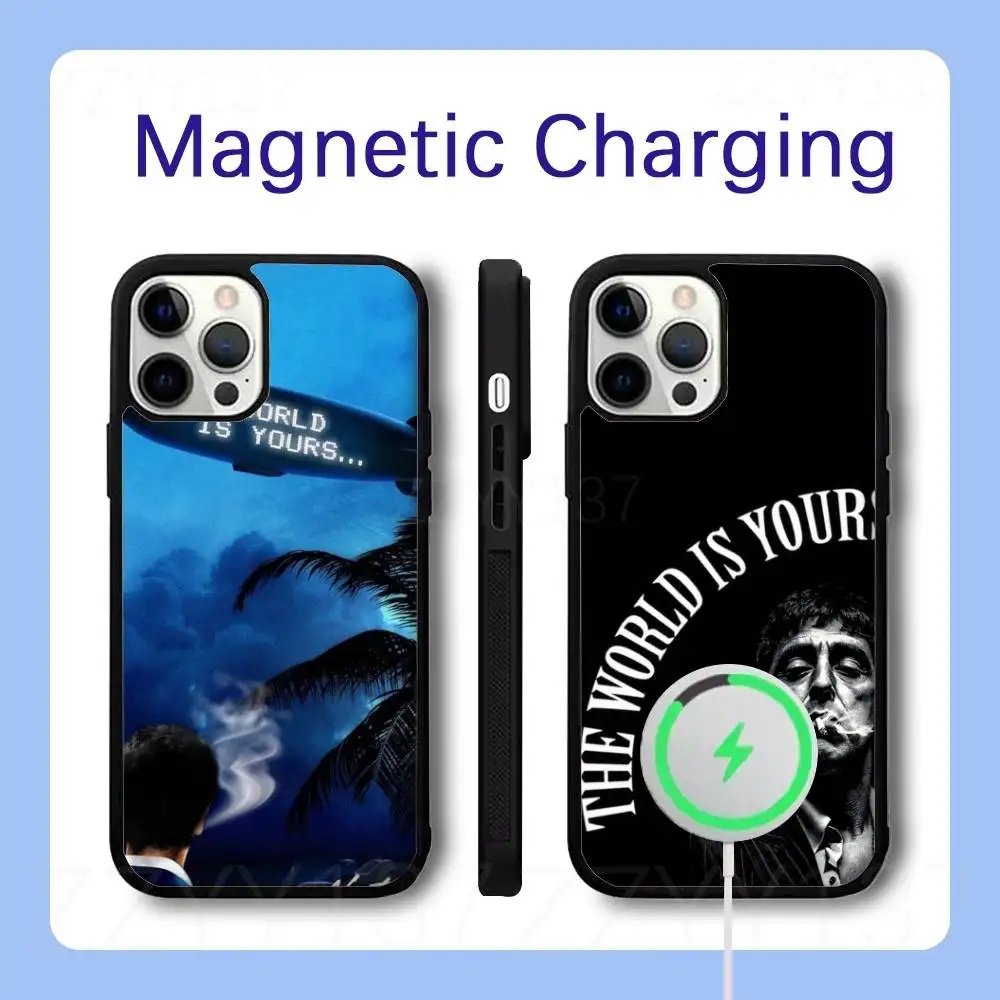 

S-Scarface Phone Case For iPhone 17,16,15,14,13,12,11,Pro,Max,Plus,Air,Mini,SE Magsafe Magnetic Wireless Charging