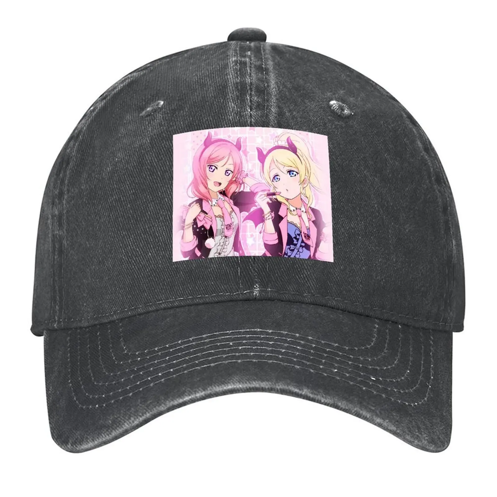 

Eli & Maki (｀ ′ )Ψ Baseball Cap Visor men's big size hat Fishing cap Icon Golf Men Women's