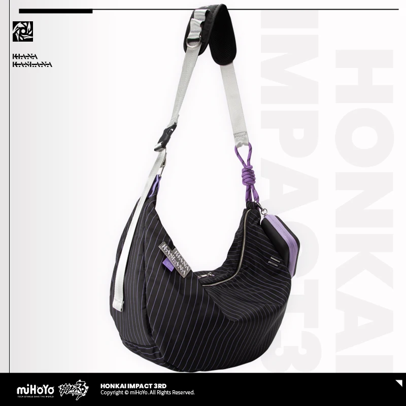 

MiHoYO Honkai Impact 3 Kiana Kaslana Satchel Doujin Herrscher Of Flamescion Time Moon Halo Casual Shoulder Bag Crossbody Bag