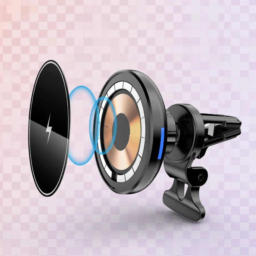 Phone Accessories Types - Magnetic Wireless Car Charger Fast Charging