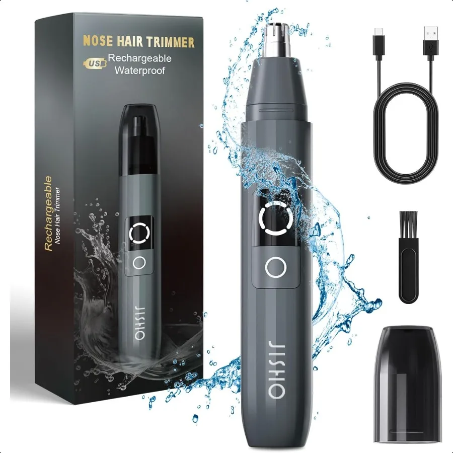 

Rechargeable Ear and Nose Hair Trimmer for Men Women12000 RPM Powerful Motor with Dual Edge Blades Waterproof USB TypeC Easy to
