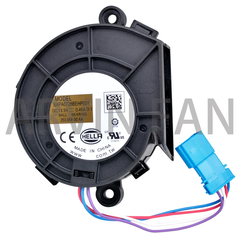 Nuevo ventilador de refrigeración Turbo centrífugo Original BAPA0728BEHP001 253.058-00 DC13.5V 0.45A para faros de coche