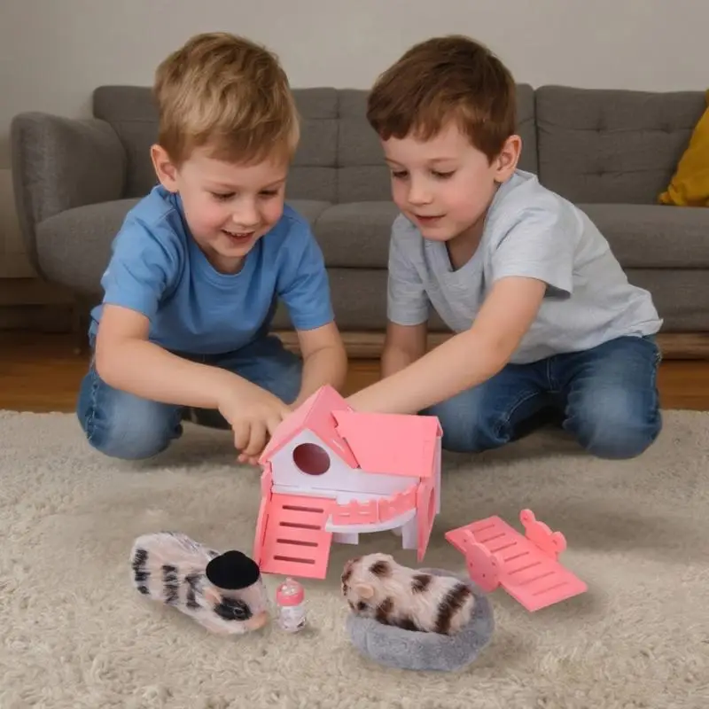 التفاعلية نماذج للحيوانات ضغط خنزير لعبة الحسية للأطفال التظاهر مجموعة اللعب A2UB