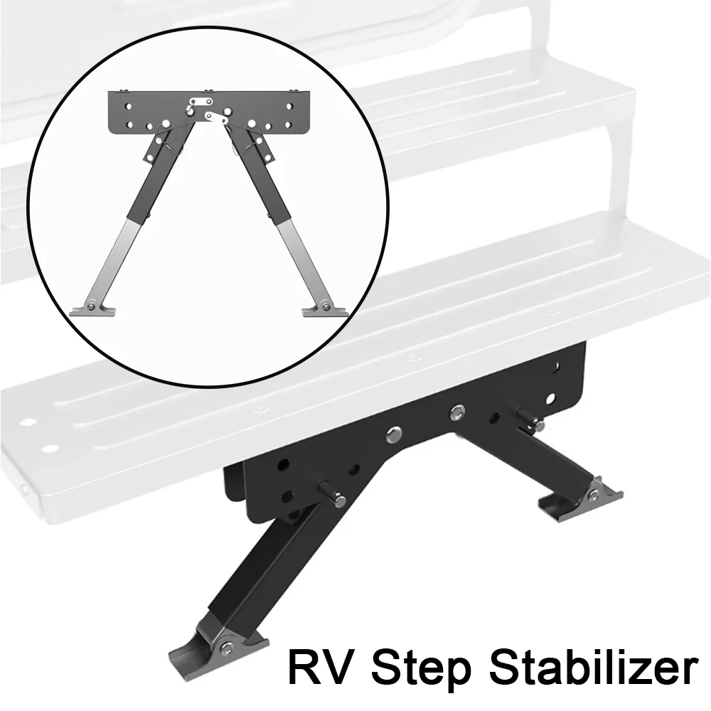 

Heavy Duty Camper Trailer Support Legs Adjustable Height for Easy Installation Stabilizer with Non-Slip Pads Enhanced Stability