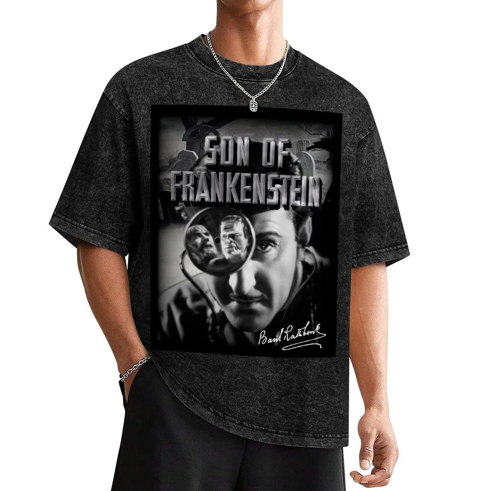 

Son Of Frankenstein - Basil Rathbone. T-Shirt cute tops cheap stuff anime shirt Aesthetic clothing mens tall t shirts