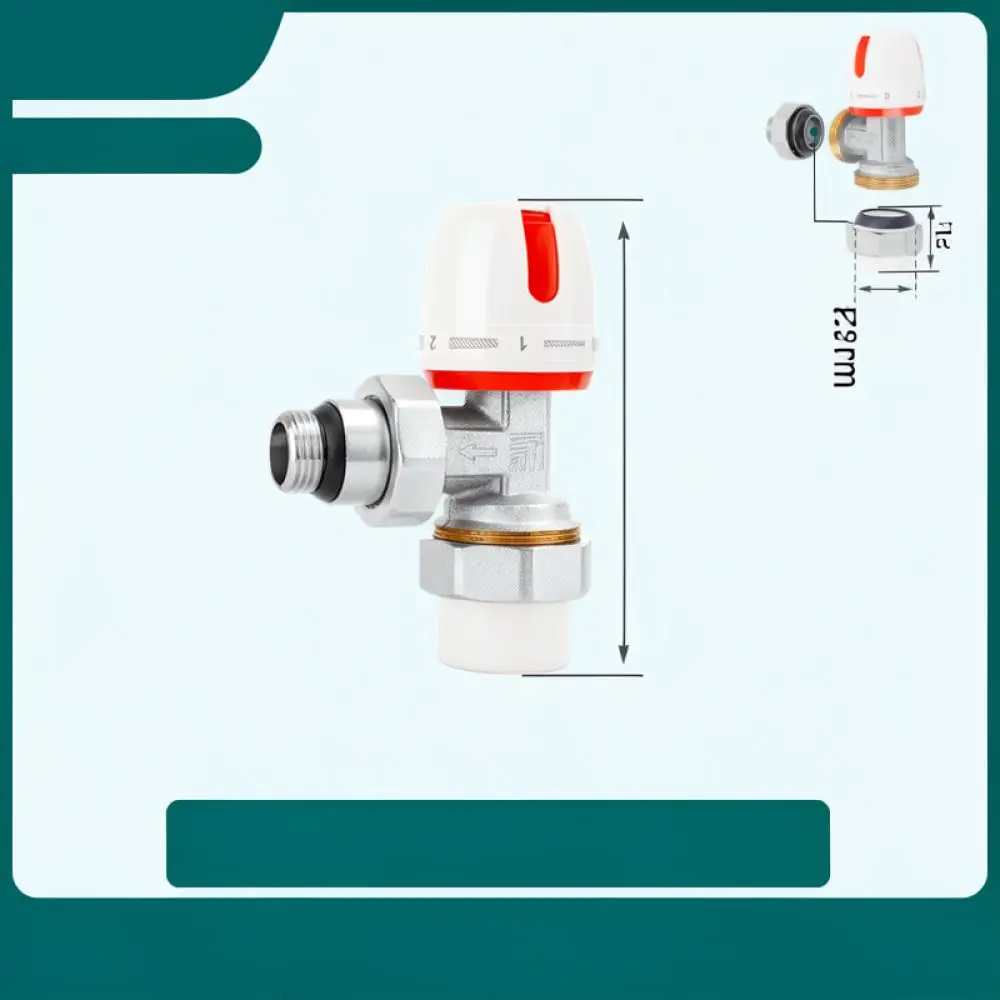 Manual Brass Water Valve For Radiator Underfloor Heating Pex PPR Pipe Flow Regulator Cut Off Control Connector