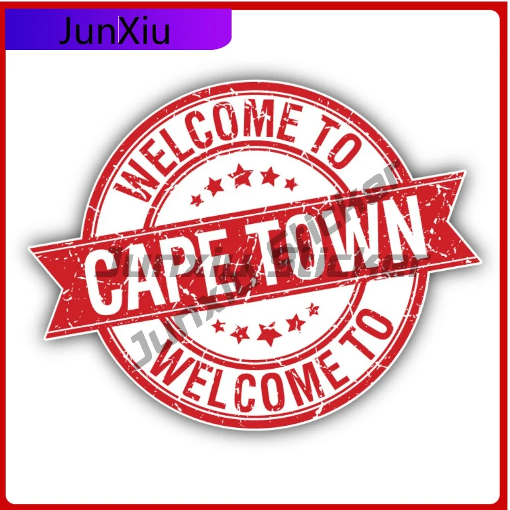 

Cape Town Creative Sticker Travel Stamp Car Decal Bumper Stickers Cute Style Wall Use For Door Panel Auto Styling Accessory W