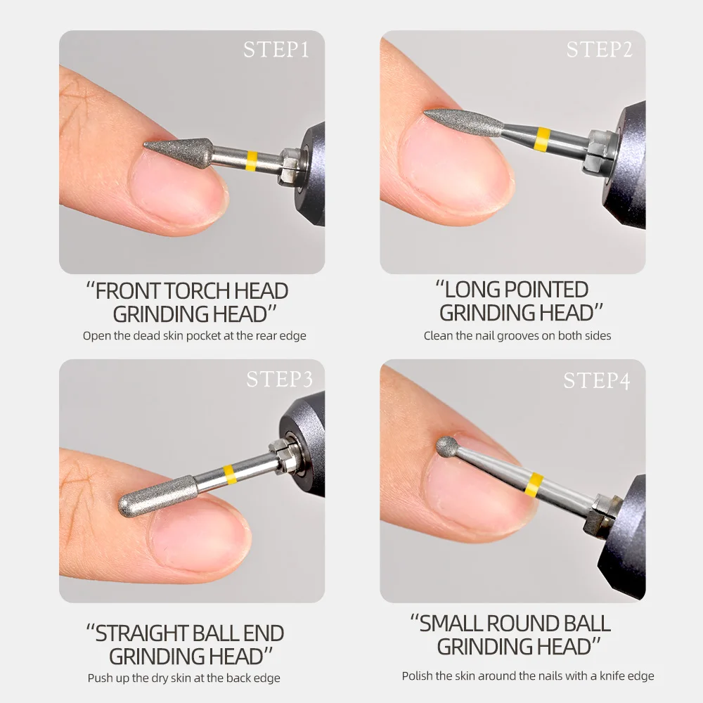 合金タングステン鋼ネイルドリルビットジェルキャッツアイネイルペディキュアとマニキュアツールドリル剥離マニキュアアクセサリーツール